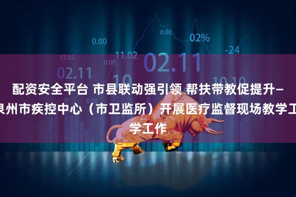 配资安全平台 市县联动强引领 帮扶带教促提升——泉州市疾控中心（市卫监所）开展医疗监督现场教学工作